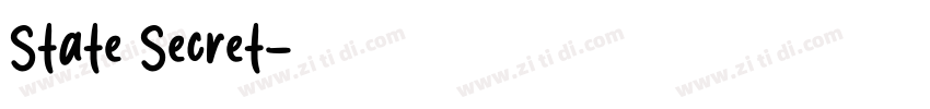 State Secret字体转换